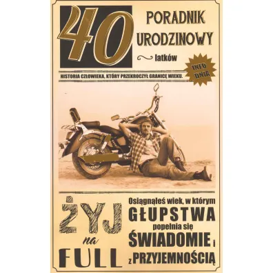 AbCard Kartka okoliczno�ciowa Urodziny 40 U10