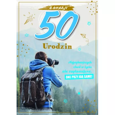 Armin Style KARNET URODZINY 50 B6 Z KOP AS GM-929 FOL