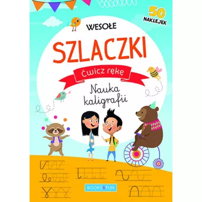 Weso�e szlaczki z naklejkami �wicz r�k� Nauka kaligrafii