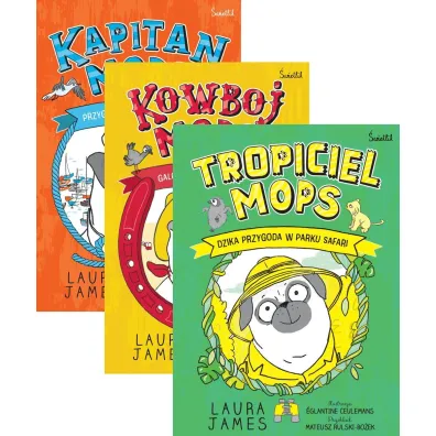 Pakiet: Przygoda na pe�nym morzu. Kapitan Mops, Galopem po zwyci�stwo. Kowboj Mops, Dzika przygoda w parku safari. Tropiciel Mops