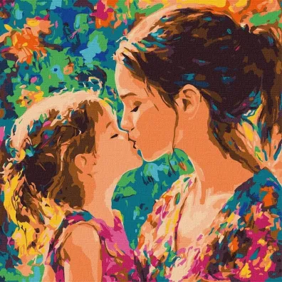 Ideyka Malowanie po numerach - Poca�unek matki 40x40cm