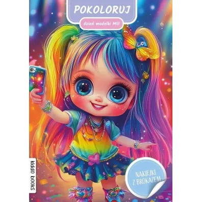 Pokoloruj dzie� modelki Mili