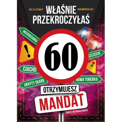 Armin Style KARNET URODZINY 60 B6 Z KOP AS GM-1272 FOL