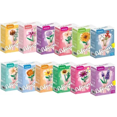 Klocki Kwiatki mix
