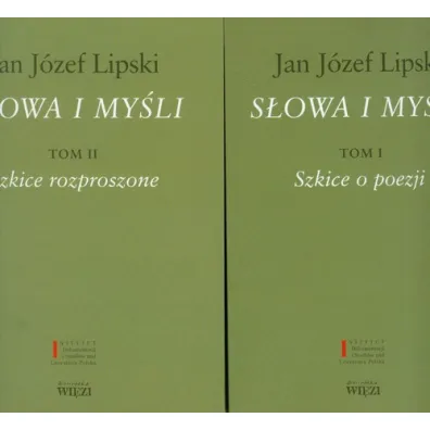 Pakiet: S�owa i my�li T.1-2 - Jan J�zef Lipski