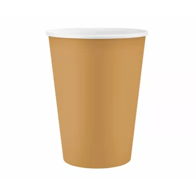 Godan Kubeczki papierowe z�ote 250ml 6 szt.
