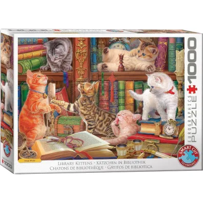 Puzzle 1000 Library Kittens 6000-5913 Eurographics