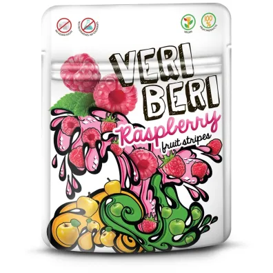 Veri Beri �elki malinowe paski owocowe 50 g