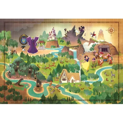 Puzzle 1000 el. Compact Story Maps Snow white Clementoni