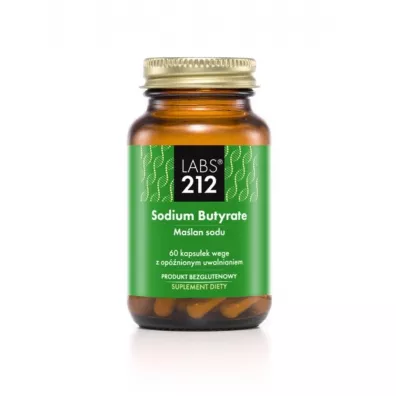 Labs212 Sodium Butyrate - Ma�lan sodu suplement diety 60 kaps.