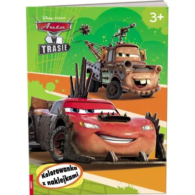 Disney Pixar Auta w trasie Kolorowanka z naklejkami NA-9144
