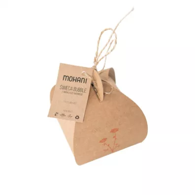 Mohani 100% Naturalna wieca bubble  z wosku rzepakowego - rowa, dua 150 g