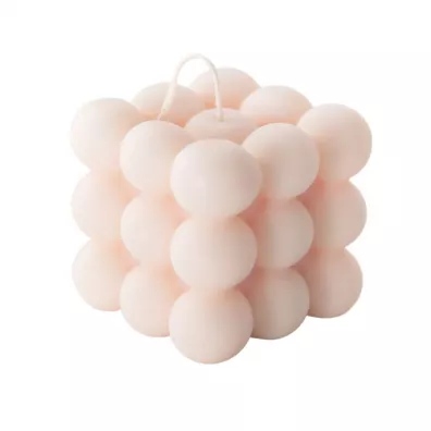 Mohani 100% Naturalna wieca bubble  z wosku rzepakowego - rowa, dua 150 g
