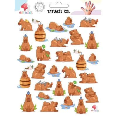 Tatua�e zmywalne dla dzieci Kapibara XXL All4Kids