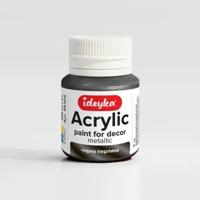 Farba akrylowa metaliczna Czarna per�a 20ml