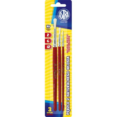 Astra P�dzle z naturalnego w�osia 3 szt.