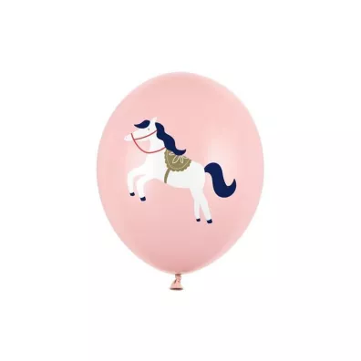 PartyDeco Balony Konik Pastel Pale Pink 30 cm