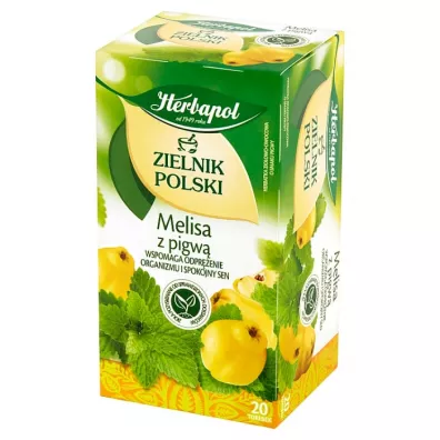 Herbapol Herbatka zio�owo-owocowa Melisa z pigw� Zielnik Polski 20 x 1,75 g