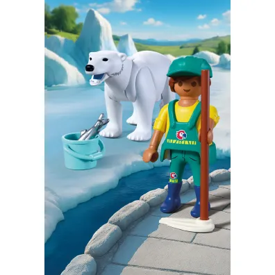 Playmobil Animals & Friends Nied�wied� polarny i�opiekun 72090