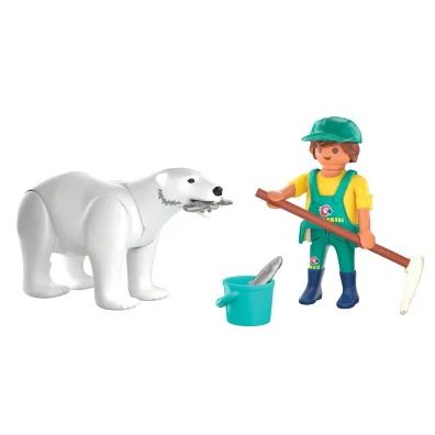 Playmobil Animals & Friends Nied�wied� polarny i�opiekun 72090
