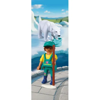 Playmobil Animals & Friends Nied�wied� polarny i�opiekun 72090