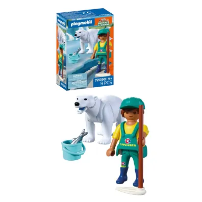 Playmobil Animals & Friends Nied�wied� polarny i�opiekun 72090