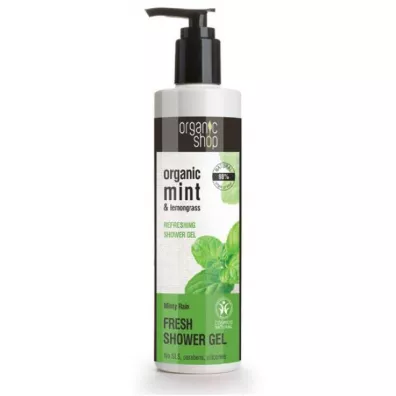Organic Shop Organic Mint & Lemongrass Refreshing orzewiajcy el pod prysznic z ekstraktem z mity 280 ml