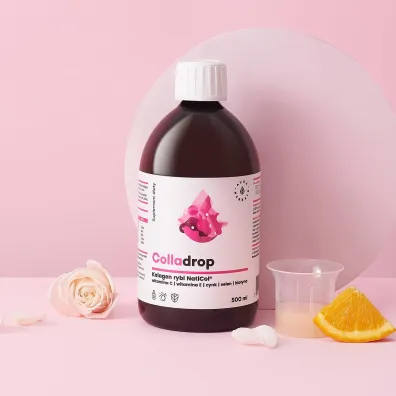 Aura Herbals Colladrop - kolagen rybi w p�ynie + witamina C Suplement diety 500 ml