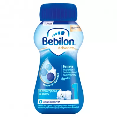 Bebilon 1 Pronutra-Advance Mleko pocztkowe od urodzenia 200 ml