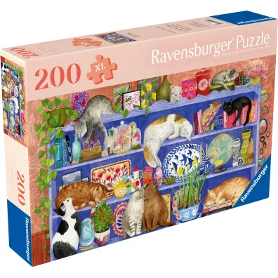 Puzzle 200 el. XL Koty na p�ce Ravensburger
