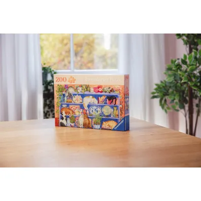 Puzzle 200 el. XL Koty na p�ce Ravensburger