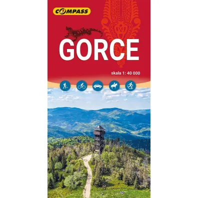 Gorce. Mapa turystyczna w skali 1: 40 000