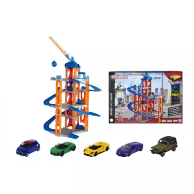 Majorette Motor Lift Center + 5 autek 205-9987 Simba
