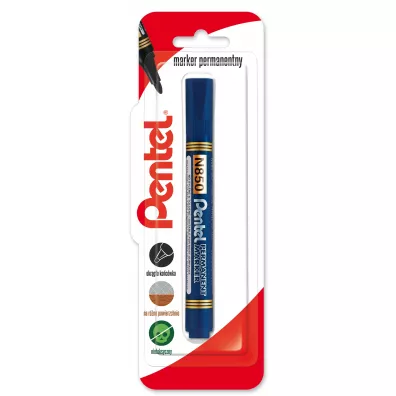 Pentel Marker permenentny z okr�g�� ko�c�wka N850 niebieski 1 szt.