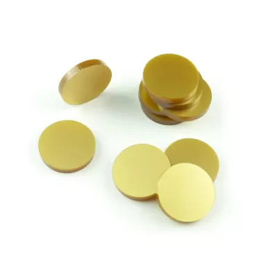 Crafters Znaczniki akrylowe z�ote okr�g�e 22 x 3 mm 10 szt.