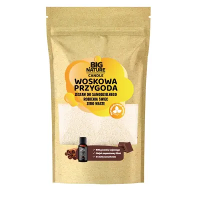 Big Nature Woskowa Przygoda Zestaw do samodzielnego robienia �wiec Czekolada, Cynamon 500 g