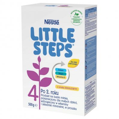 Nestle Little Steps 4 Produkt na bazie mleka dla małych dzieci po 2. roku o smaku waniliowym 500 g
