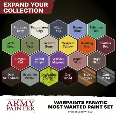 The Army Painter: Warpaints - Fanatic - Most Wanted Paint Set