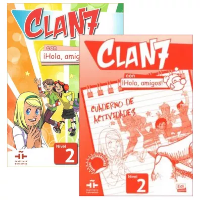 Clan 7 con Hola, amigos! 2. Podr�cznik i zeszyt �wicze� do j�zyka hiszpa�skiego - Maria Castro