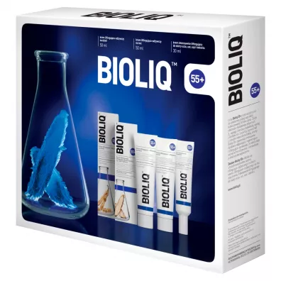 Bioliq 55+ zestaw krem intensywnie liftinguj�cy do sk�ry oczu ust szyi i dekoltu + krem na dzie� + krem na noc 30 ml + 2 x 50 ml