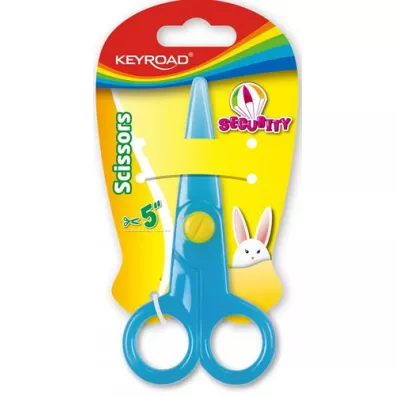 Keyroad No�yczki szkolne Security zaokr�glone 12,5cm