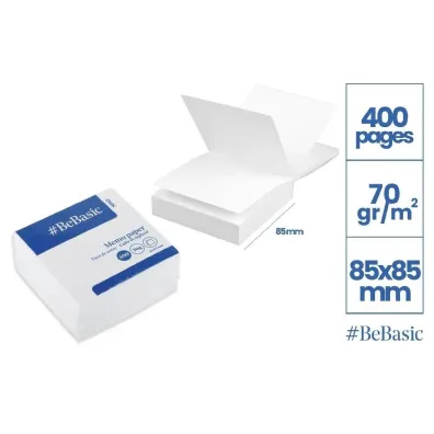 Mp Main Paper Karteczki 85x85mm 400K bia�e