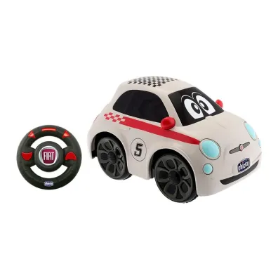 Auto Fiat 500 z pilotem - bia�y Chicco