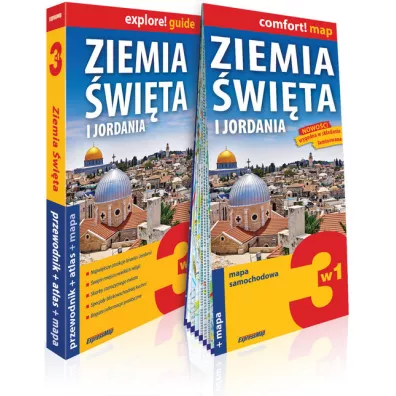 ZIEMIA �WI�TA I JORDANIA ZESTAW PRZEWODNIKOWY 3W1 2018 - Dominik Derlicki