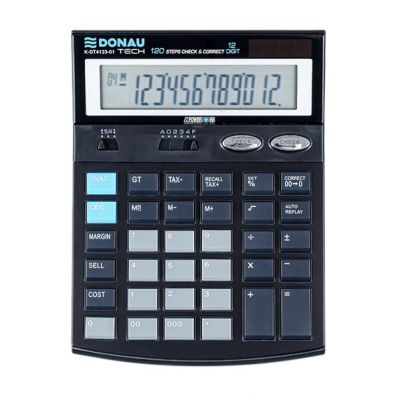 Donau Kalkulator biurowy 12-cyfrowy wywietlacz 18.6 x 14.2 x 3.9 cm