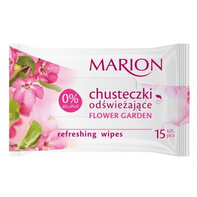 Marion Refreshing Wipes chusteczki odwieajce Flower Garden 15 szt.