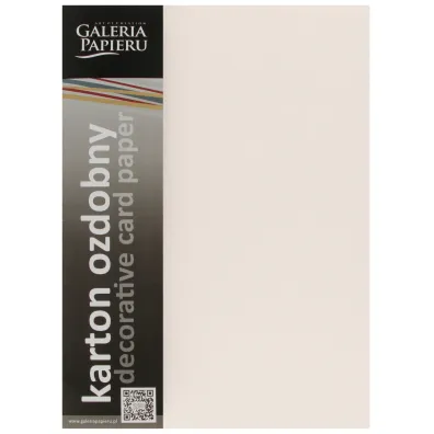 Argo Karton ozdobny A4 krem 220g kratka op20ark GALERIA PAPIERU 201632