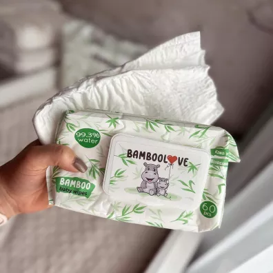 Bamboolove Chusteczki bambusowe nawil�ane 60 szt.