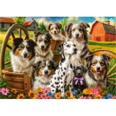 Puzzle 260 el. Happy Dogs In The Countryside Castorland
