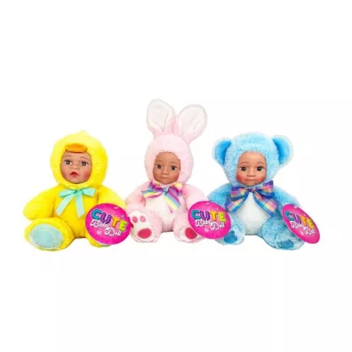 Lalka bobas w stroju zwierztka softy mix